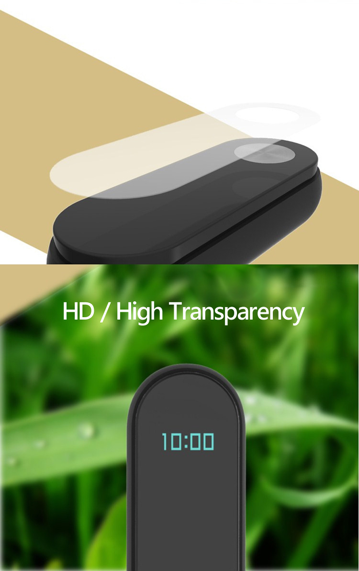 2PCS HD Scratch Resistant Protective Film for Xiaomi Miband 2